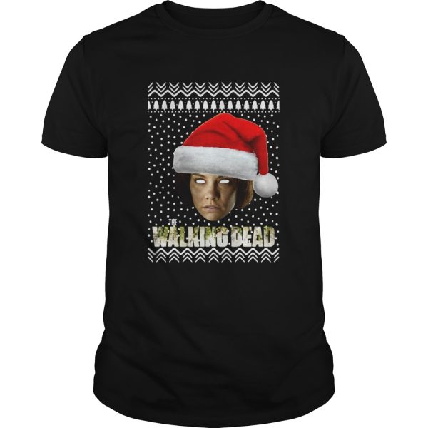 The Walking Dead Maggie Greene Santa Hat Ugly Christmas shirt