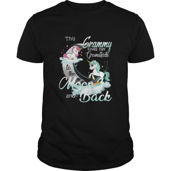 This Grammy Loves Her Grandkids To The Moon And Back Unicorn shirt