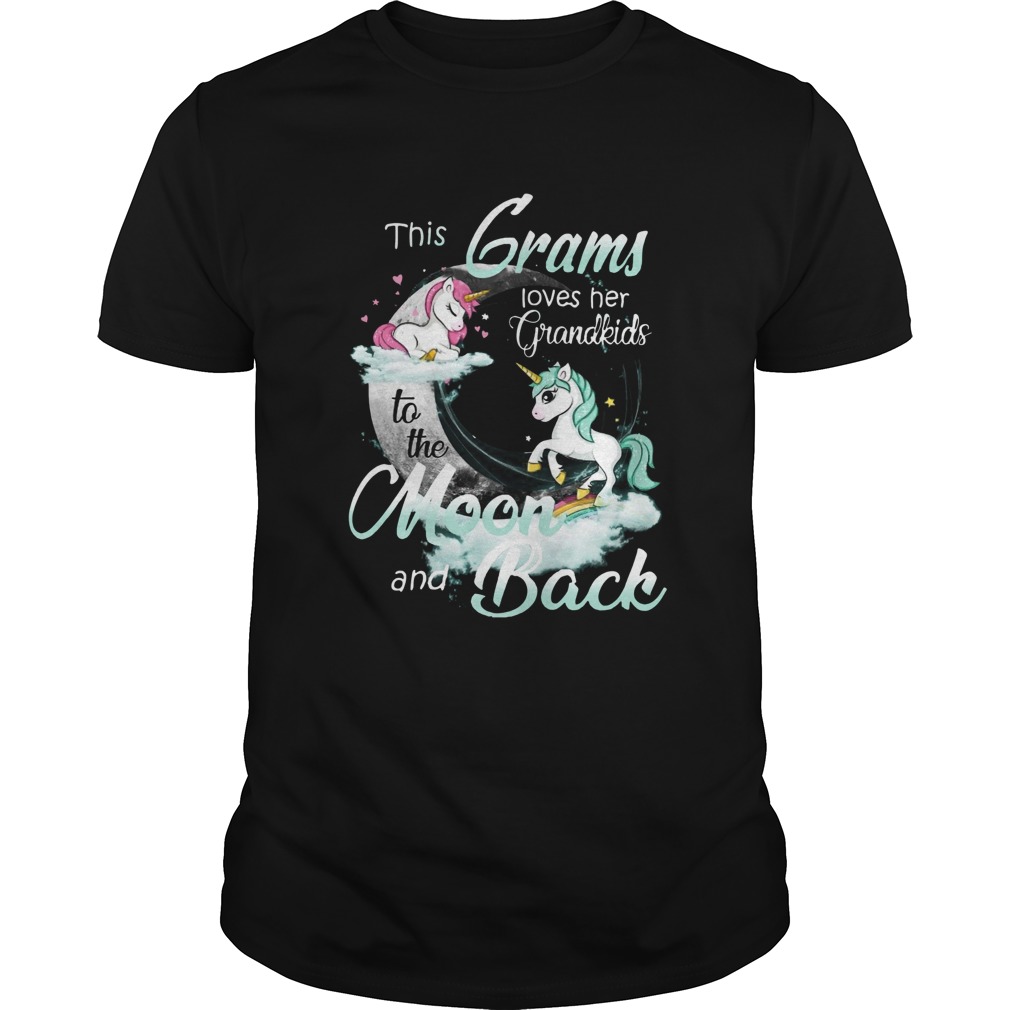 This Grams Loves Her Grandkids To The Moon And Back Unicorn shirt This Grams Loves Her Grandkids To The Moon And Back Unicorn shirt