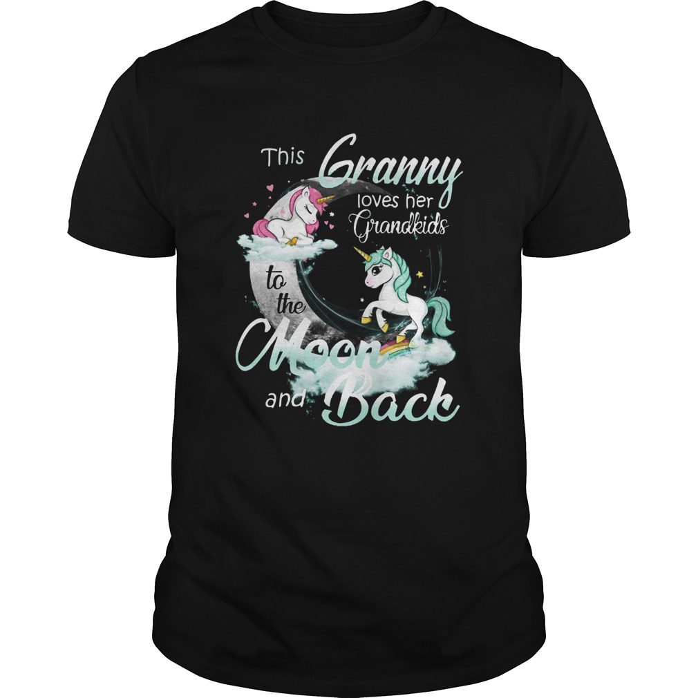 This Granny Loves Her Grandkids To The Moon And Back Unicorn shirt This Granny Loves Her Grandkids To The Moon And Back Unicorn shirt