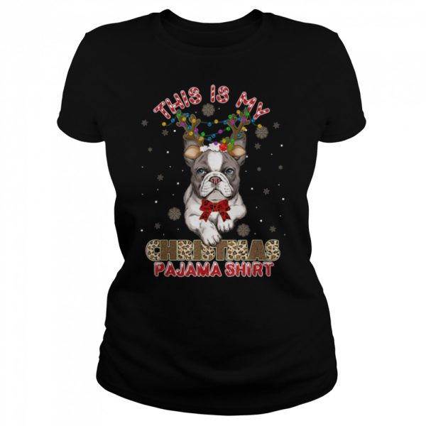 This Is My Christmas Pajama Bulldog Lover T-Shirt