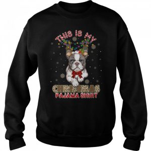 This Is My Christmas Pajama Bulldog Lover T Shirt B0B7DYXFQH 4