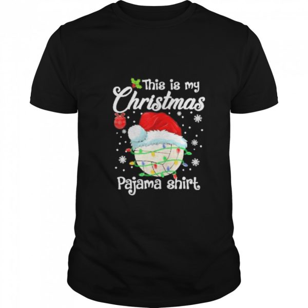 This Is My Christmas Pajama Volleyball Xmas shirt