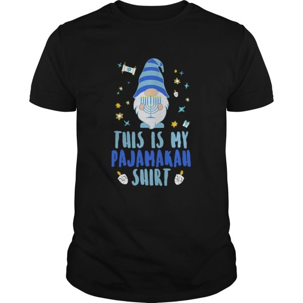 This Is My Pajamakah Xmas Gnome Dreidel Apparel shirt