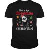 This is My Christmas Pajama Red Santa Hat Panda shirt
