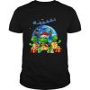 Three Turtle Santa Reindeer Merry Christmas shirt