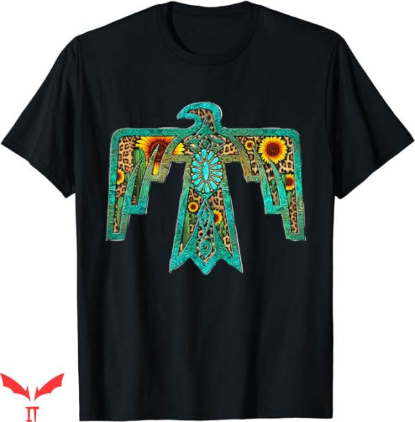Thunderbird Rodeo T-Shirt Sunflower Turquoise Shirt Trending
