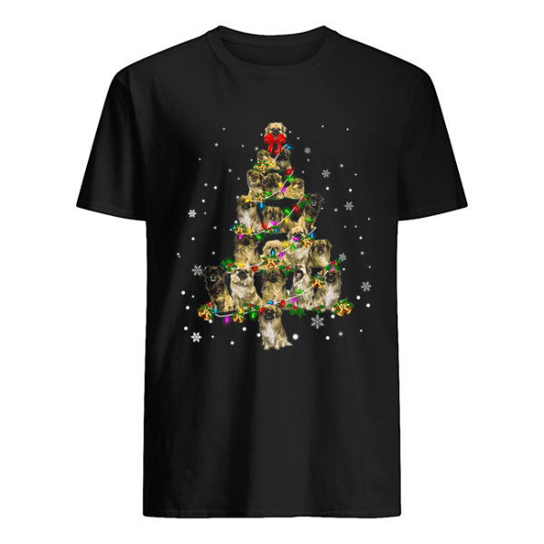 Tibetan Spaniel Christmas Tree T-Shirt