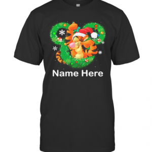 Tigger Mickey Mouse Name Here Christmas T-Shirt
