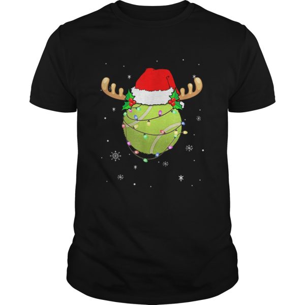 Top Santa Hat Tennis Reindeer Christmas Gifts shirt