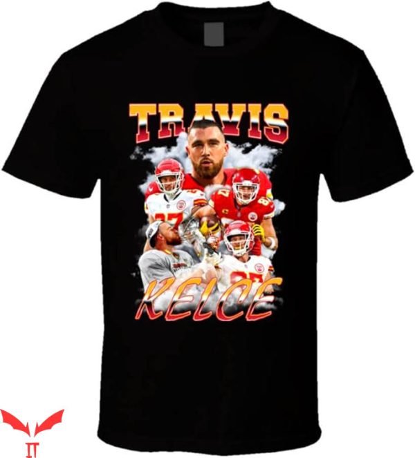 Travis Kelce Byu T-Shirt Fan Travis Kelce Collage Tee NFL