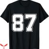 Travis Kelce Byu T-Shirt Number 87 T-Shirt NFL