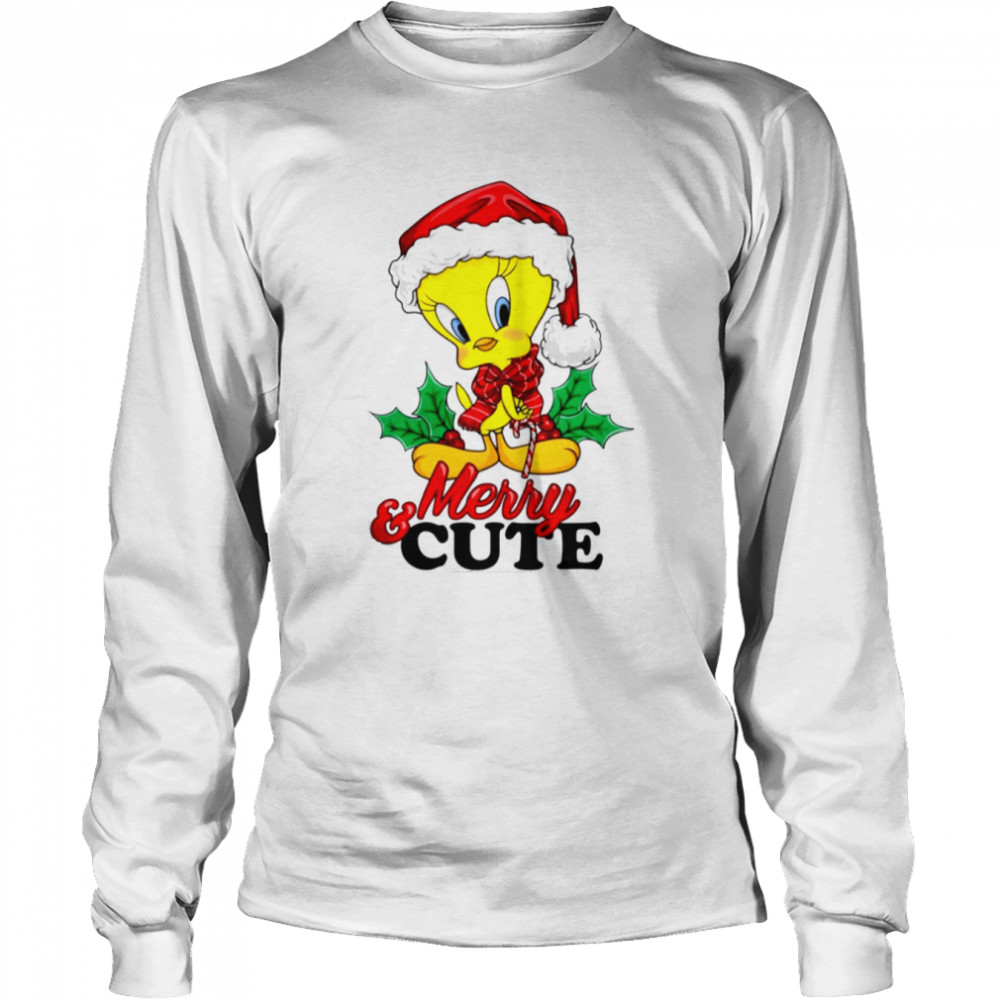 Tweety Bird Merry & Cute Holiday Holiday Looney Tunes Christmas shirt Tweety Bird Merry & Cute Holiday Holiday Looney Tunes Christmas shirt
