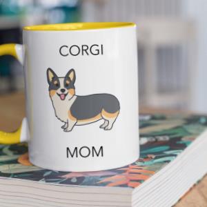 Two color accent mug colored inner and handlecustom mug