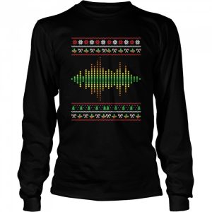 Ugly Christmas Sound Wave DJ Santa Claus New Year Deejay Shirt 3