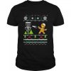 Ugly Disc Golf Christmas Sweater Gingerbread Man shirt