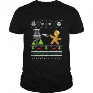 Ugly Disc Golf Christmas Sweater Gingerbread Man shirt