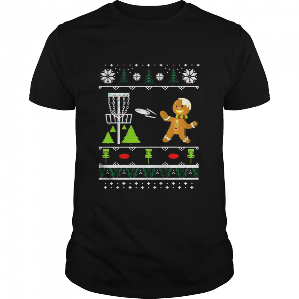 Ugly Disc Golf Christmas Sweater Gingerbread Man shirt Ugly Disc Golf Christmas Sweater Gingerbread Man shirt