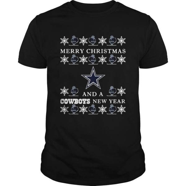 Ugly Merry Christmas and Dallas Cowboys shirt