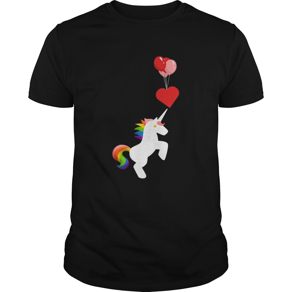 Unicorn Balloon Love Heart Valentines Day shirt Unicorn Balloon Love Heart Valentines Day shirt