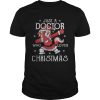 Unicorn santa just a doctor who loves christmas shirt