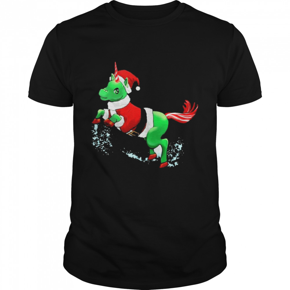 Unicorn santa merry christmas shirt Unicorn santa merry christmas shirt