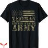 Us Army T-Shirt Army Camouflage US Flag Veteran T-Shirt