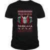 Valhalla Viking Nordic Christmas Knit Pattern shirt