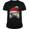 Video Game Controller Santa Hat Christmas shirt