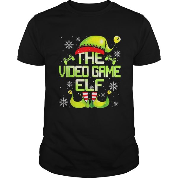 Video Gamer Elf Family Matching Video Games Christmas Pajama shirt