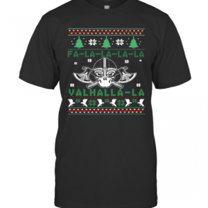 Viking Fa La La La La Valhalla Crewneck T-Shirt