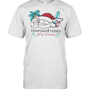 Vineyard Vines Surfside Santa Christmas 2021 T Shirt