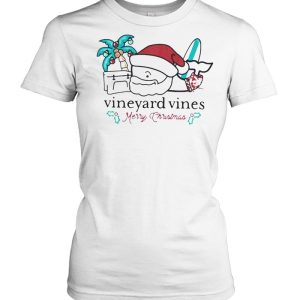 Vineyard Vines Surfside Santa Christmas 2021 T Shirt