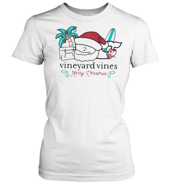 Vineyard Vines Surfside Santa Christmas 2021 T Shirt