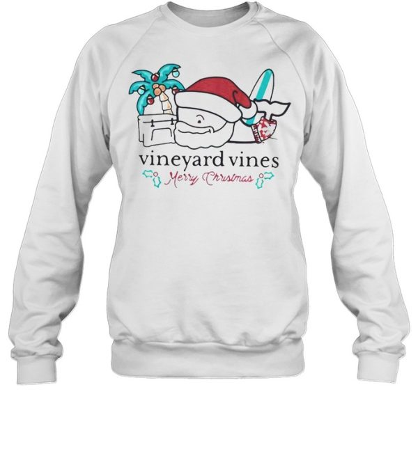 Vineyard Vines Surfside Santa Christmas 2021 T Shirt