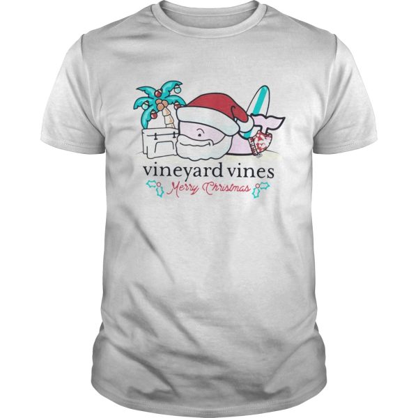 Vineyard Vines Surfside Santa Christmas T Shirt