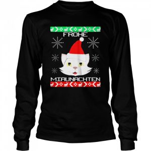 Vintage Frohe Miaunachten Christmas Sweater Shirt 3