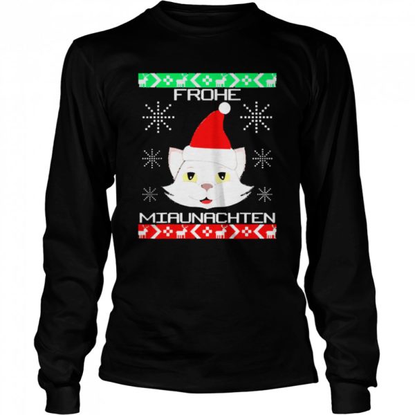 Vintage Frohe Miaunachten Christmas Sweater Shirt