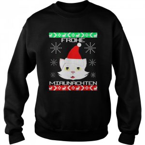 Vintage Frohe Miaunachten Christmas Sweater Shirt 4