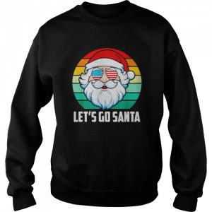 Vintage Santa Lets Go Santa Christmas shirt 4