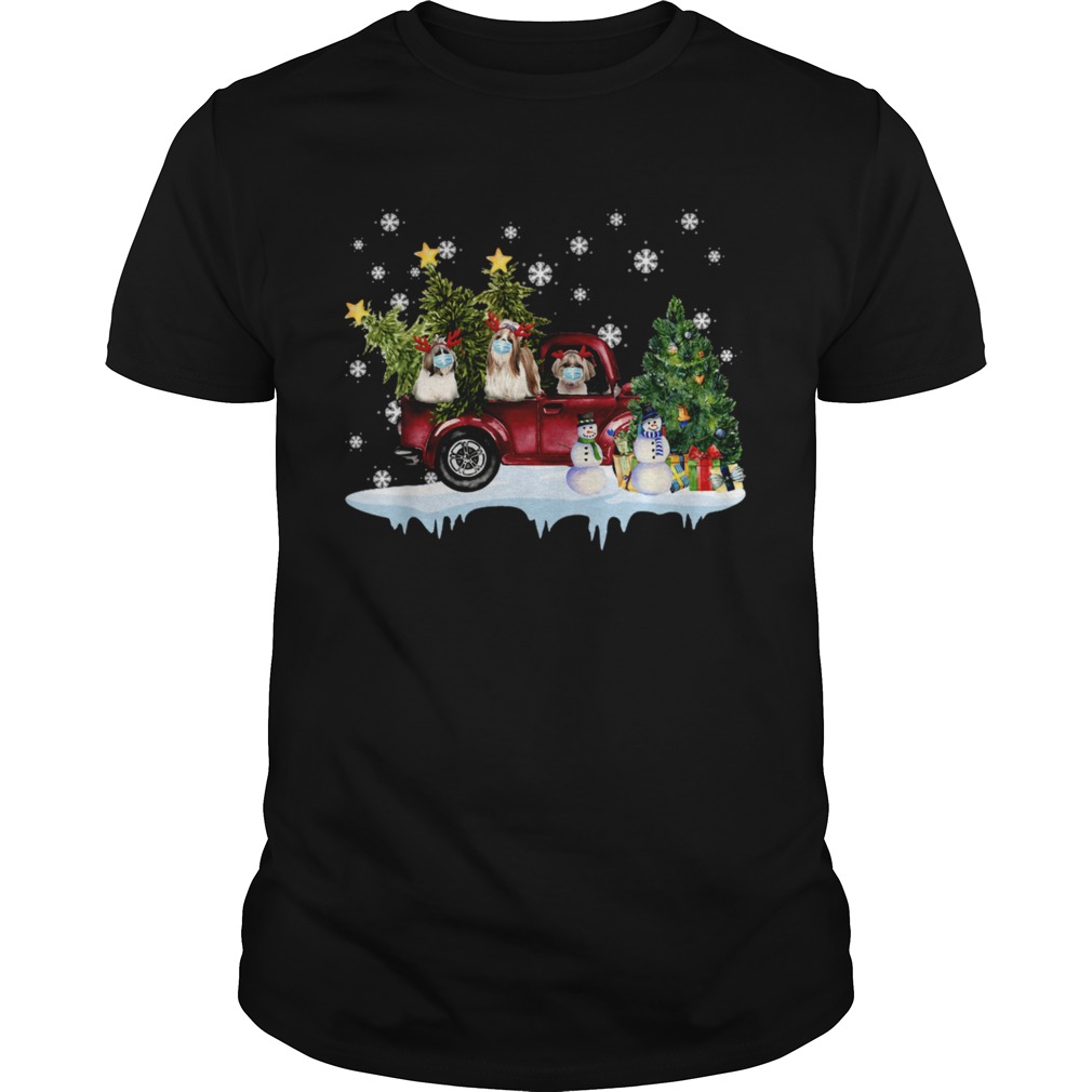 Vintage Wagon Christmas Shih Tzu Tree on Car Xmas shirt Vintage Wagon Christmas Shih Tzu Tree on Car Xmas shirt