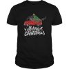 Vintage Wagon Red Truck Christmas Tree Pajama Gift Xmas shirt