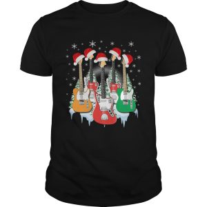 Vitage Guitar Christmas Tshirt