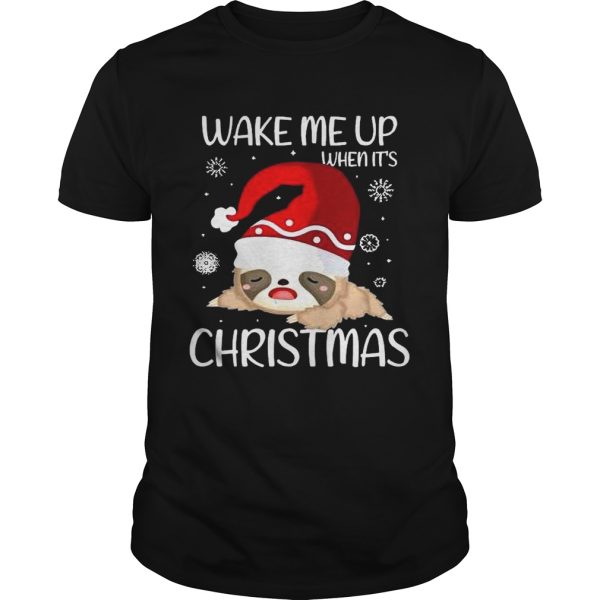 Wake Me Up When Its Christmas shirt
