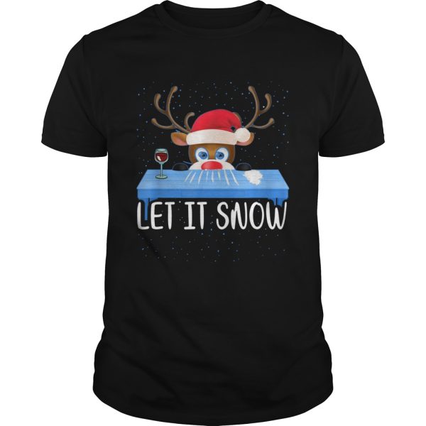 Walmart Cocaine Santa Reindeer Let It Snow shirt