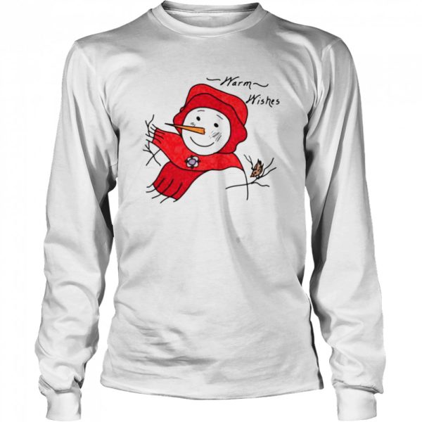 Warm Wishes Red Scarf Drawings shirt