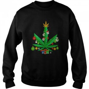 Weed 2021 Merry Christmas Sweater T shirt 4