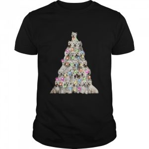 West highland white Terrier lights Christmas tree shirt