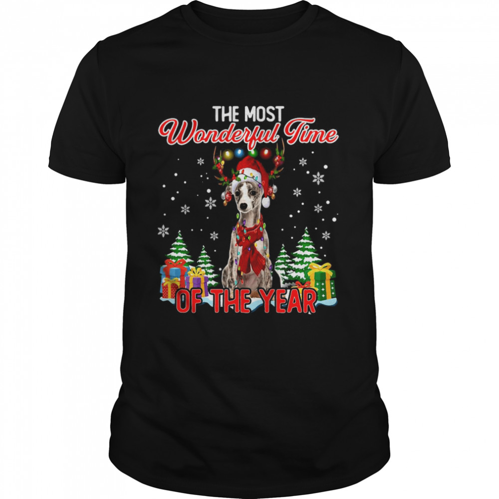 Whippet The Most Wonderful Time Of The Year Ugly Christmas shirt Whippet The Most Wonderful Time Of The Year Ugly Christmas shirt