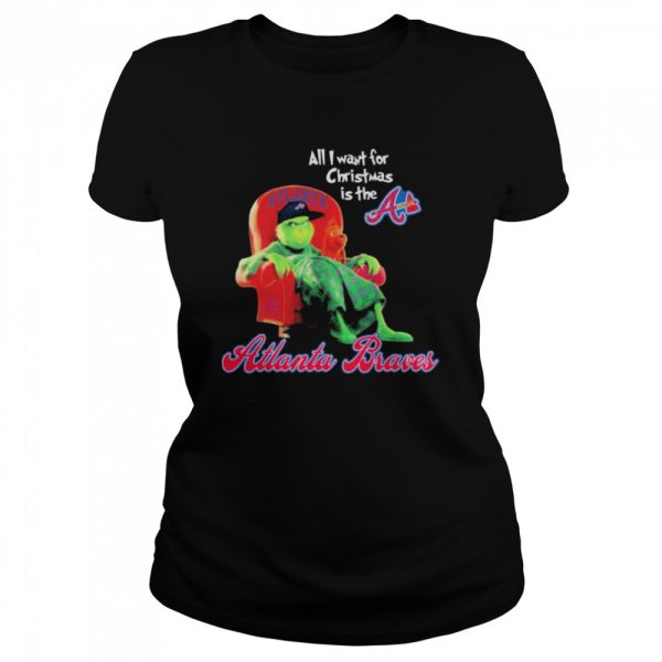World Series 2021 The Grinch All I Want For Christmas Is The Atlanta Braves Shirt